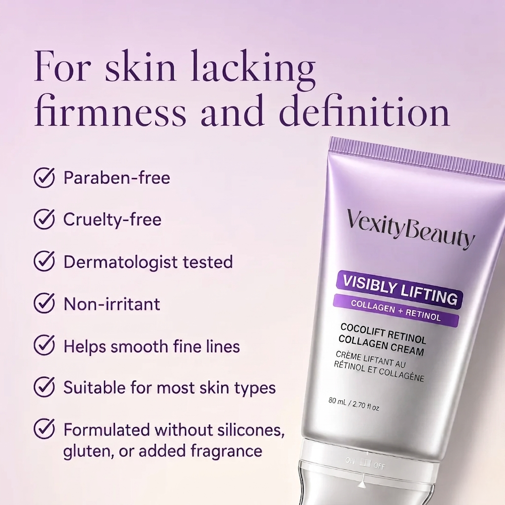 VexityLift Retinol Collagen Cream Gua Sha