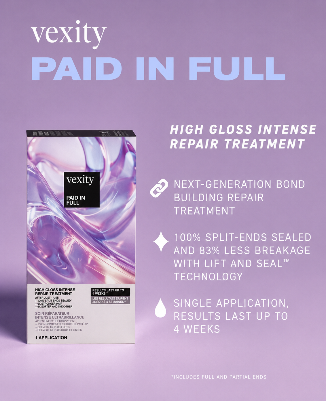 Vexity High Gloss Intense Repair Treatment